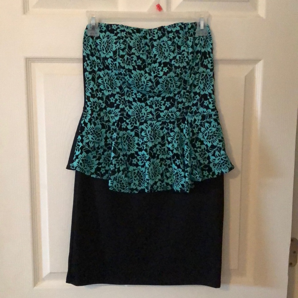 Strapless bodycon dress